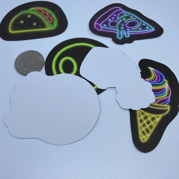 Neon style graffiti stickers - Picture 4 of 5